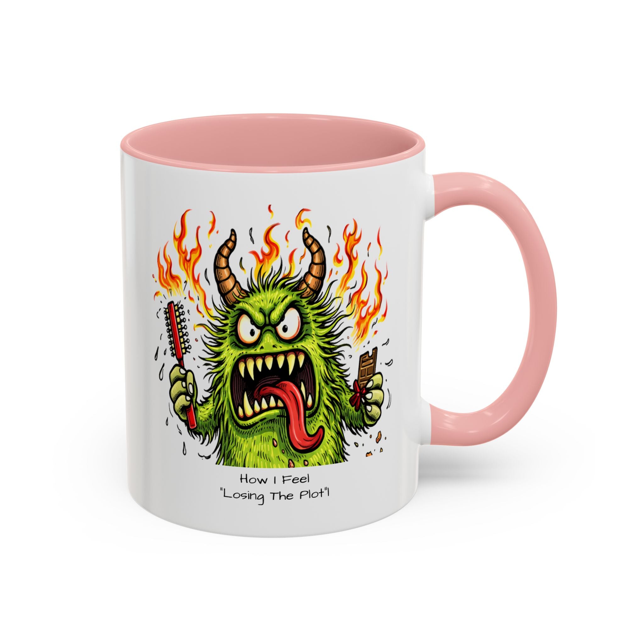 Coffee Mug — Menopausal madness  'How I Feel / what You See - Losing The Plot' Accent Ceramic Mug (11/15oz)