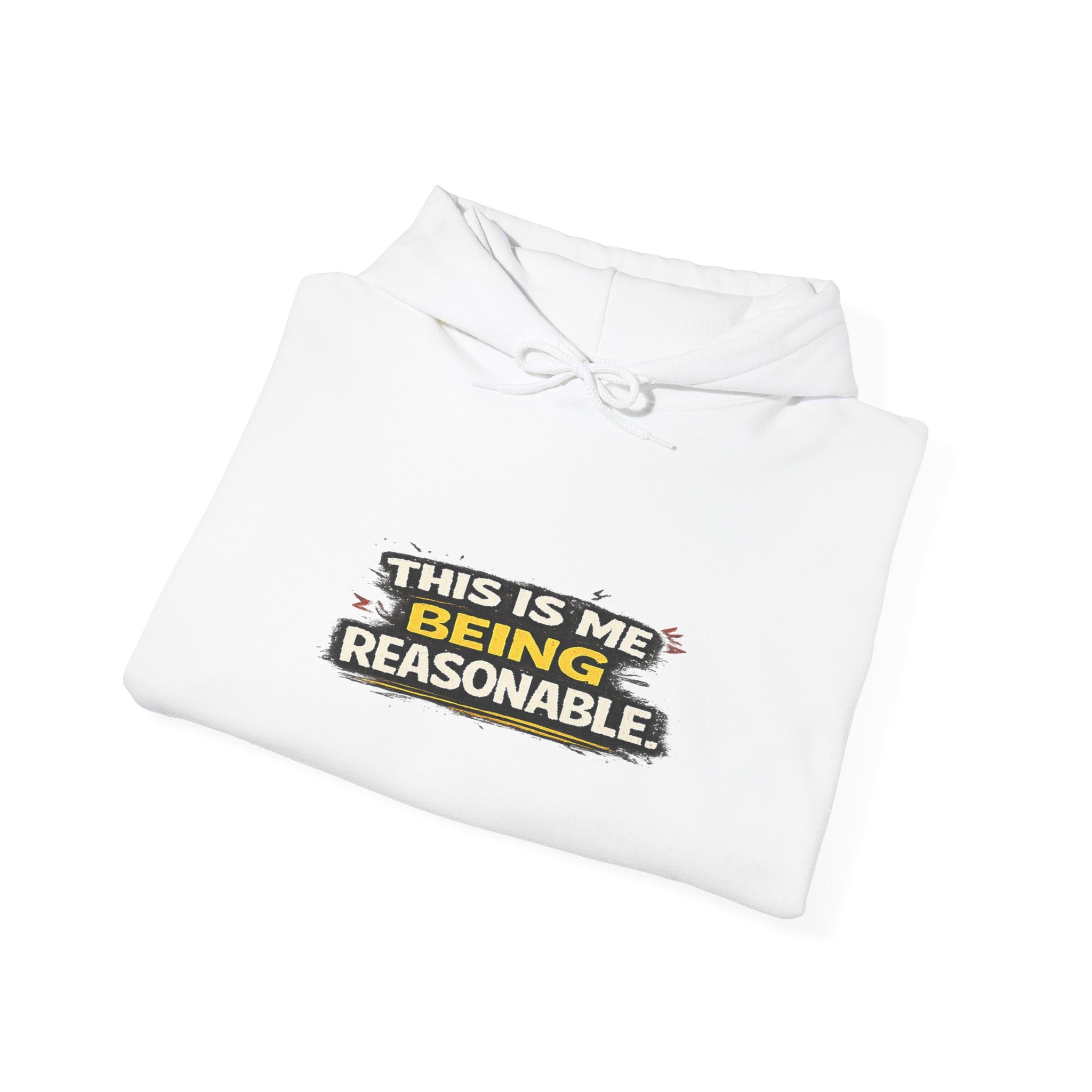 Hoodie — "This Is Me Being Reasonable" Graphic Pullover