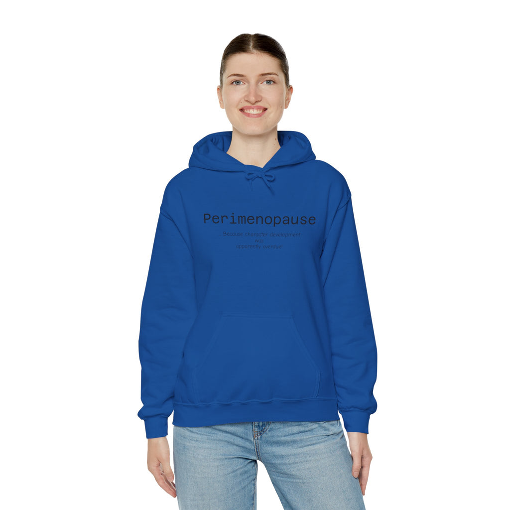 Perimenopause Hoodie — Minimalist Awareness Sweatshirt for Women