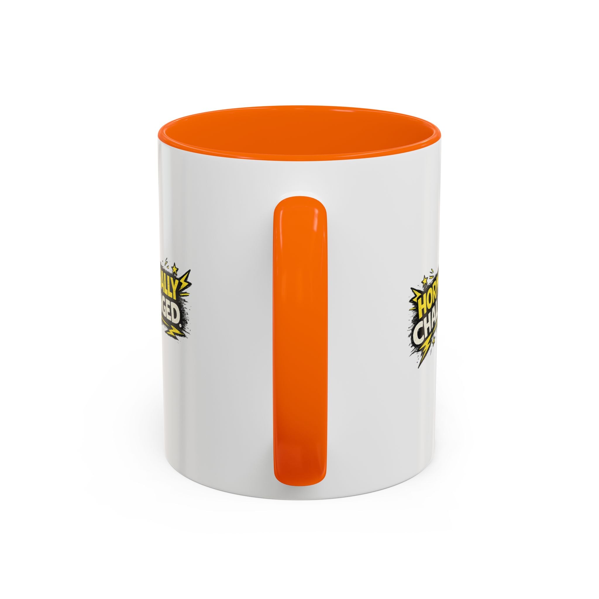 "Hormonally challenged" Coffee Mug  Accent Ceramic Mug (11oz)