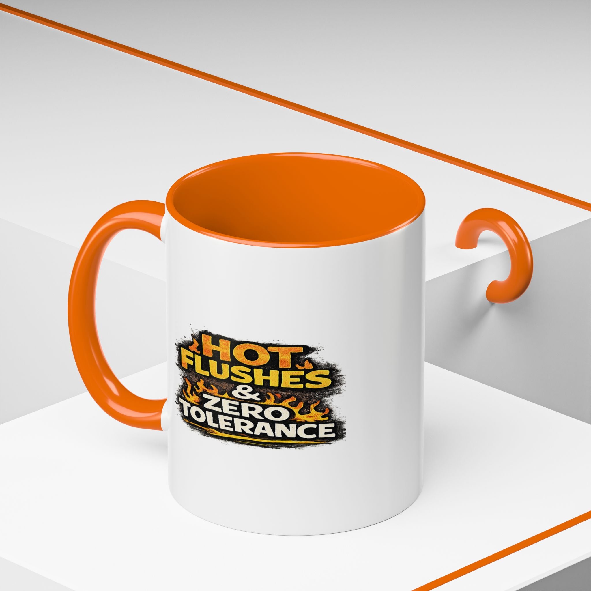 " Hot flushes and zero patience" Coffee Mug  Accent Ceramic Mug (11oz)