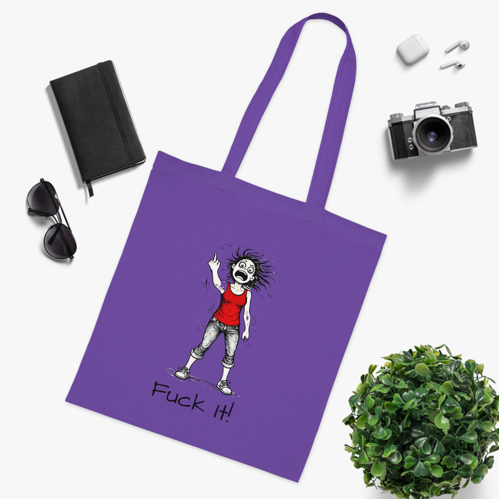 Tote Bag — "F@ck It, it's not me it's hormonal" F@ck it Gone feral Illustration