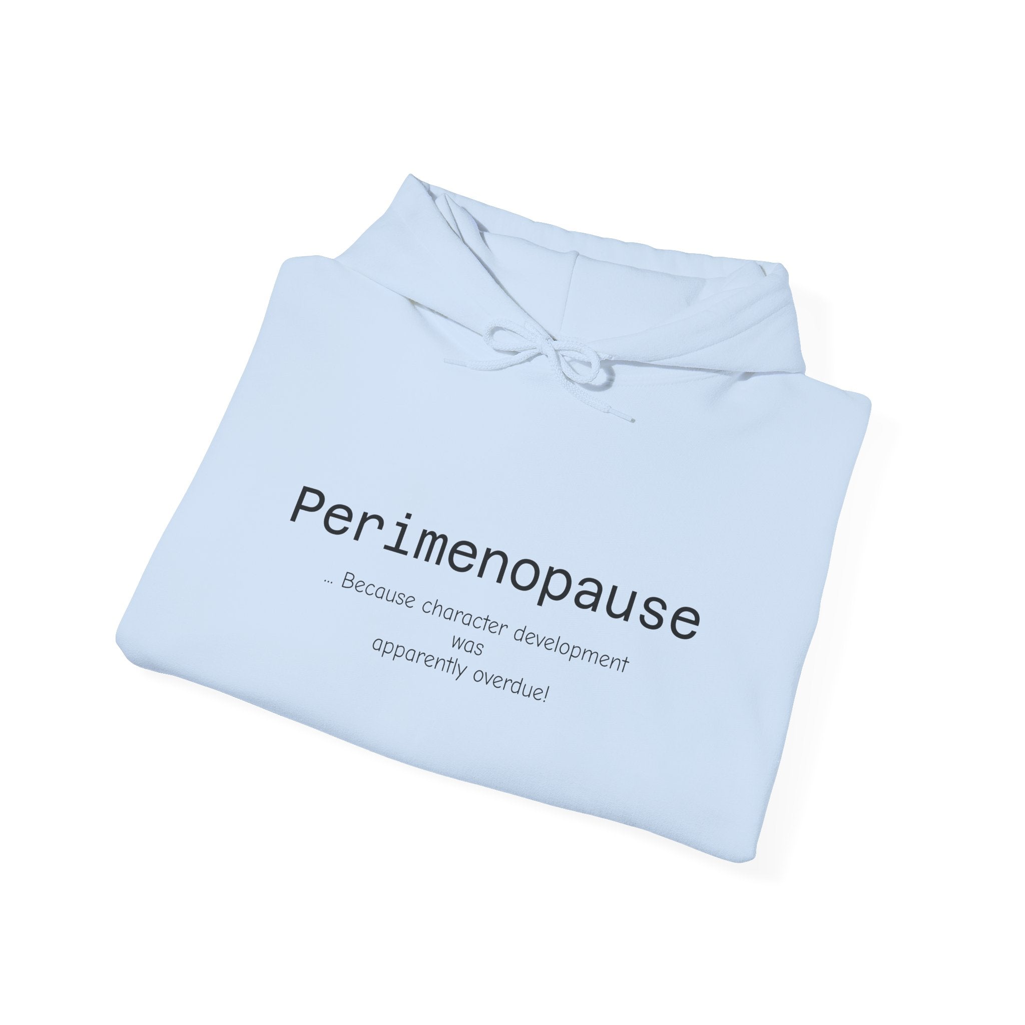 Perimenopause Hoodie — Minimalist Awareness Sweatshirt for Women