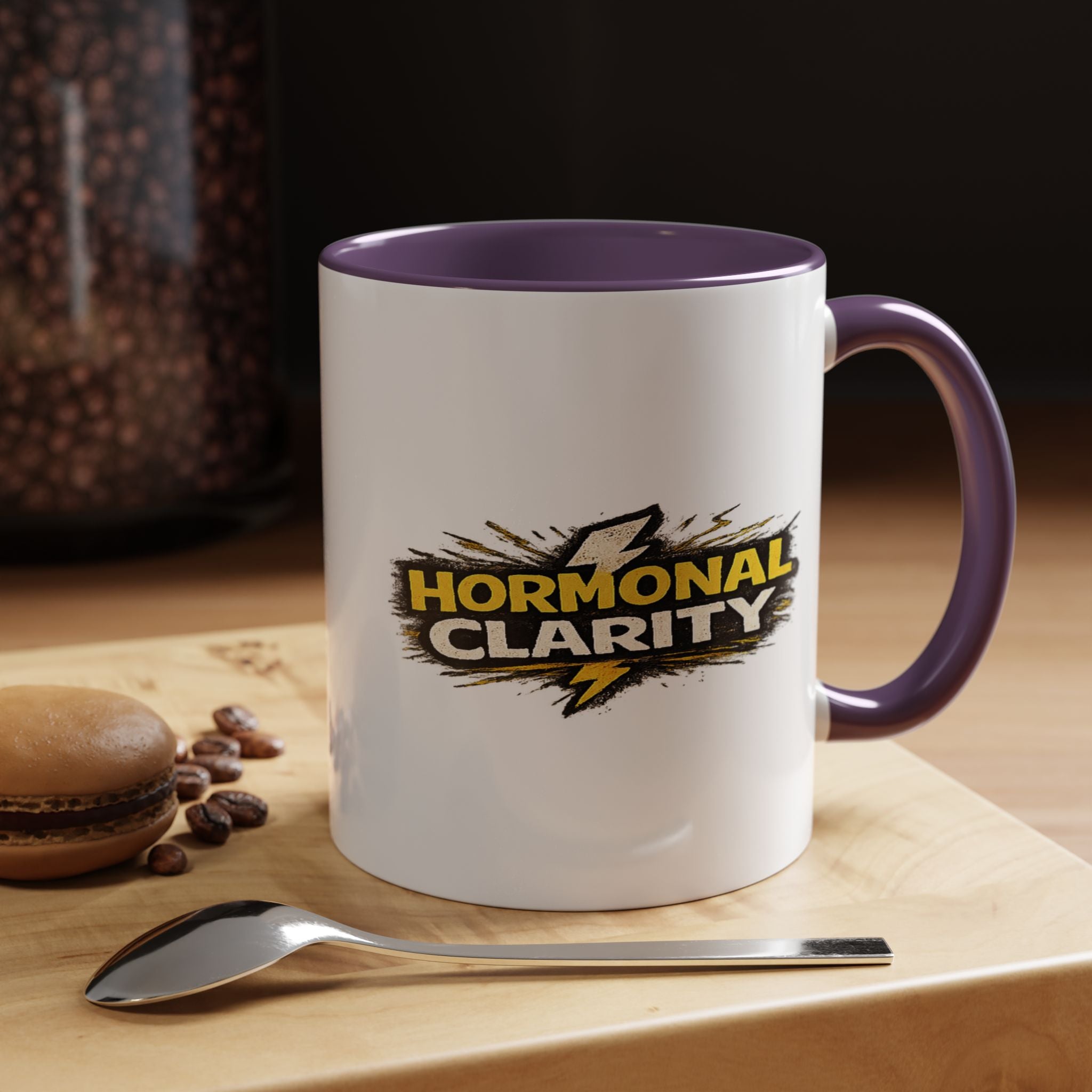 "Hormonal clarity" Coffee Mug  Accent Ceramic Mug (11oz)