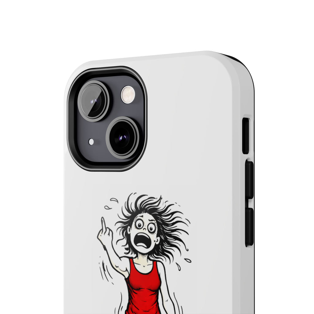 Phone Case — "F@ck It!" Menopausal Angst Cartoon Protective Cover