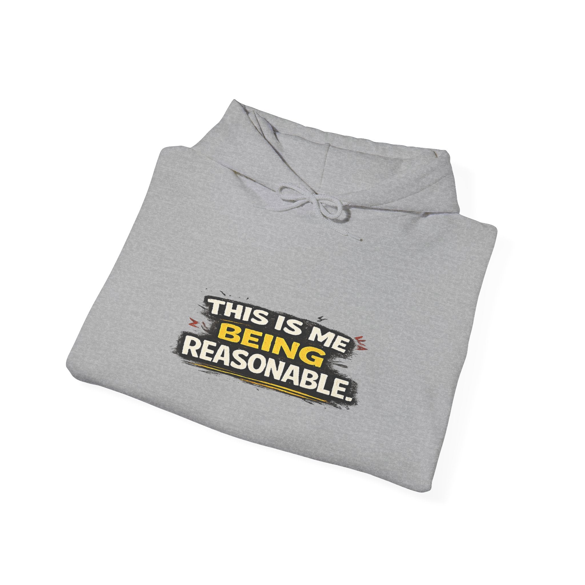 Hoodie — "This Is Me Being Reasonable" Graphic Pullover