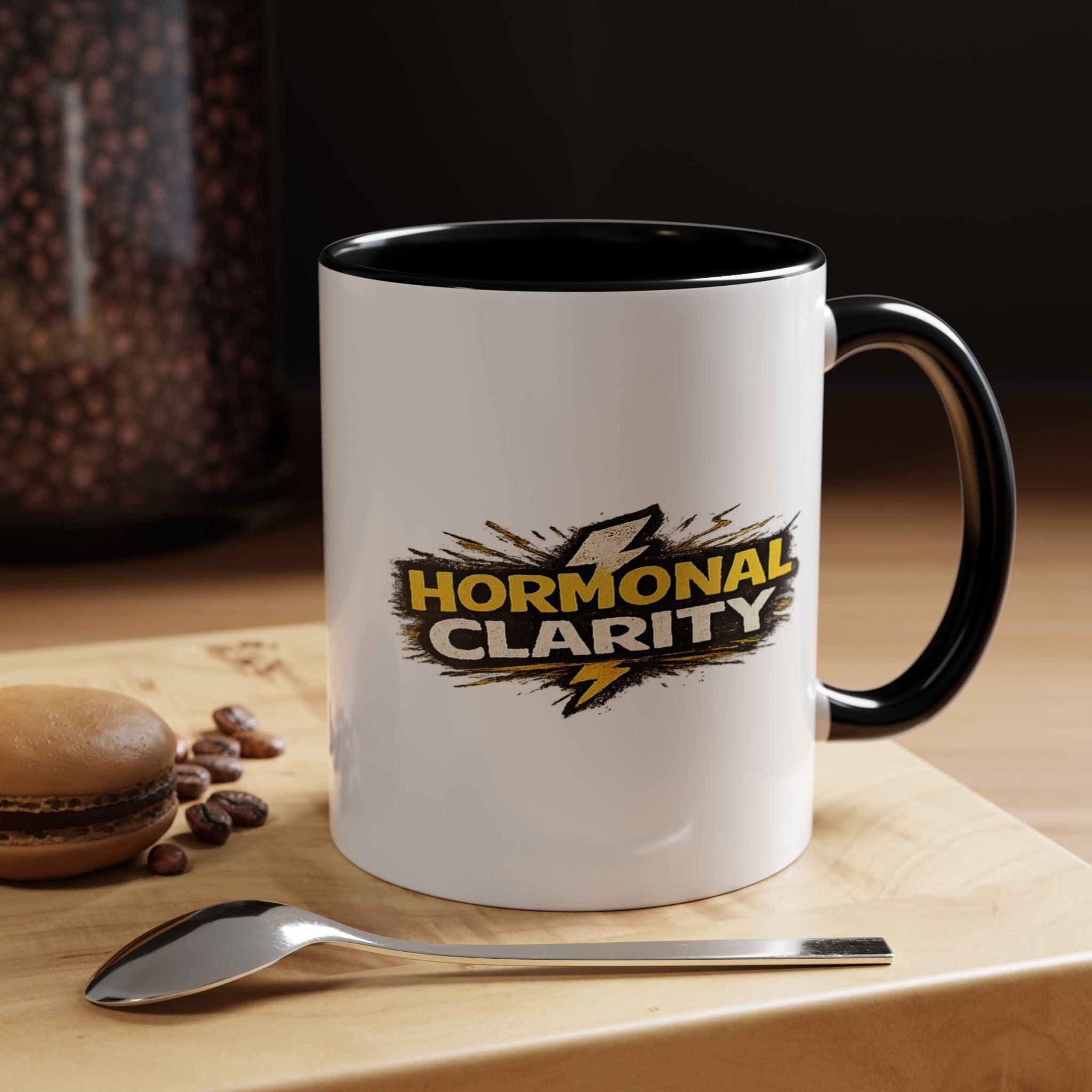 "Hormonal clarity" Coffee Mug  Accent Ceramic Mug (11oz)