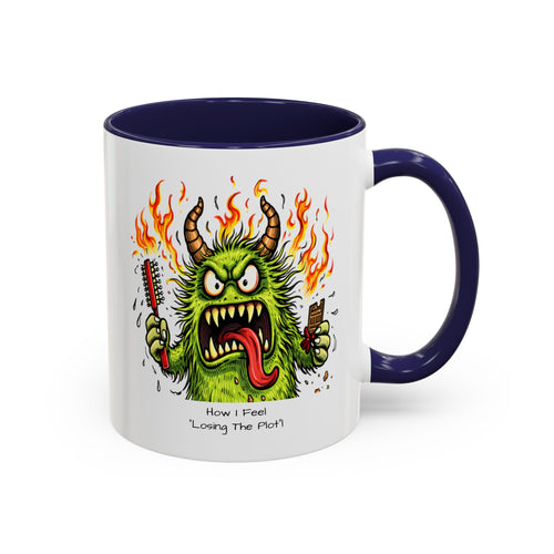 Coffee Mug — Menopausal madness  'How I Feel / what You See - Losing The Plot' Accent Ceramic Mug (11/15oz)