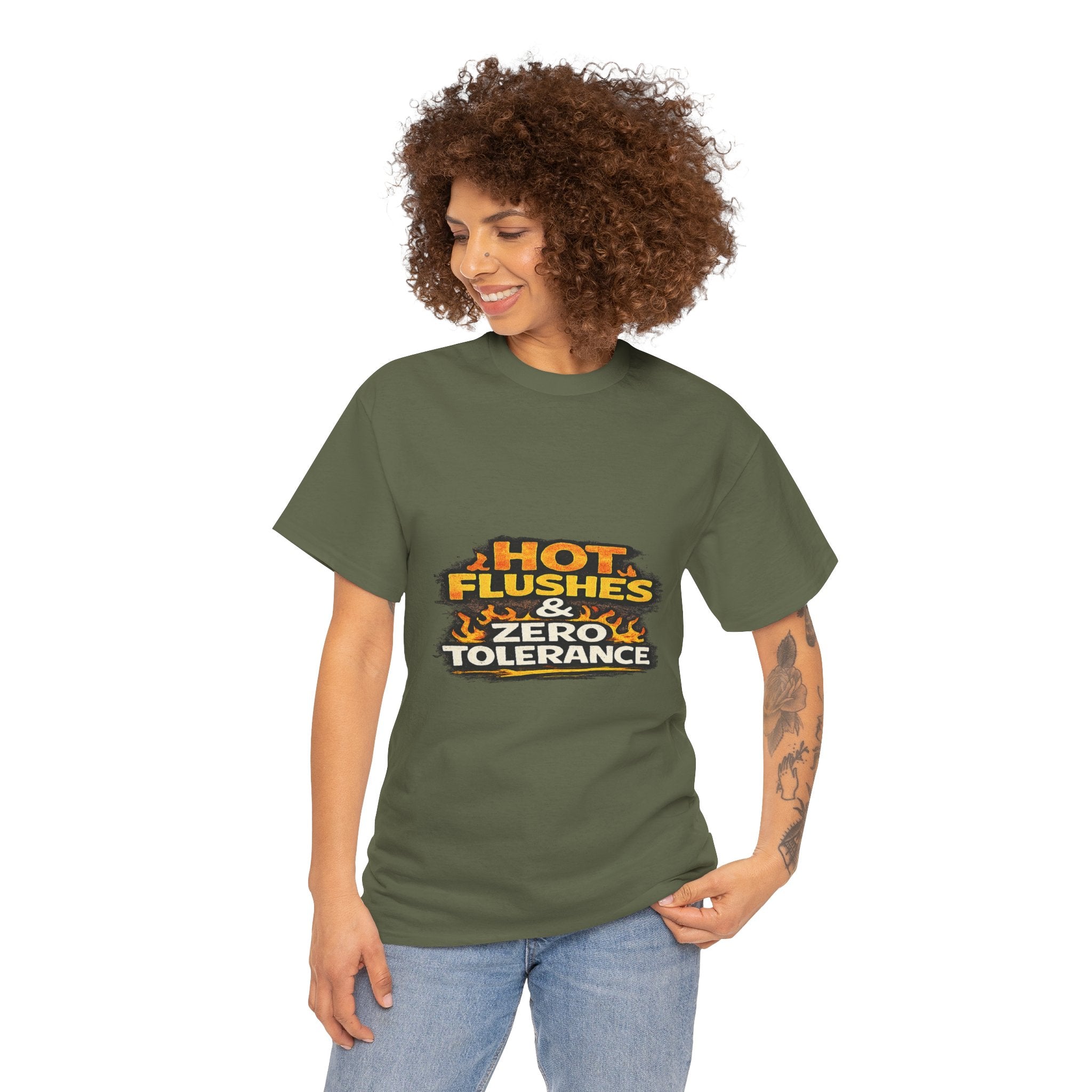 Hot Flushes & Zero Tolerance Tee