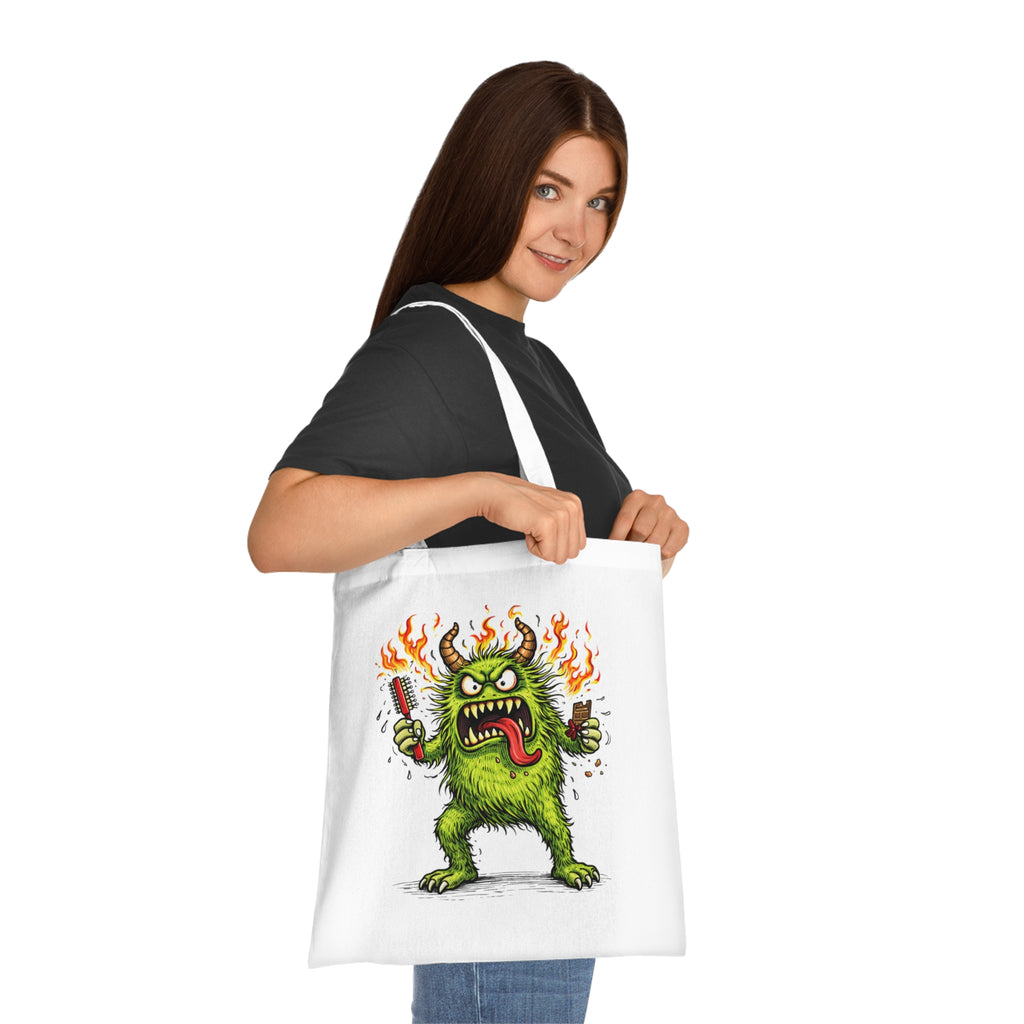Tote Bag — "It’s Not Me, It’s Hormonal" Meno Monster Illustration