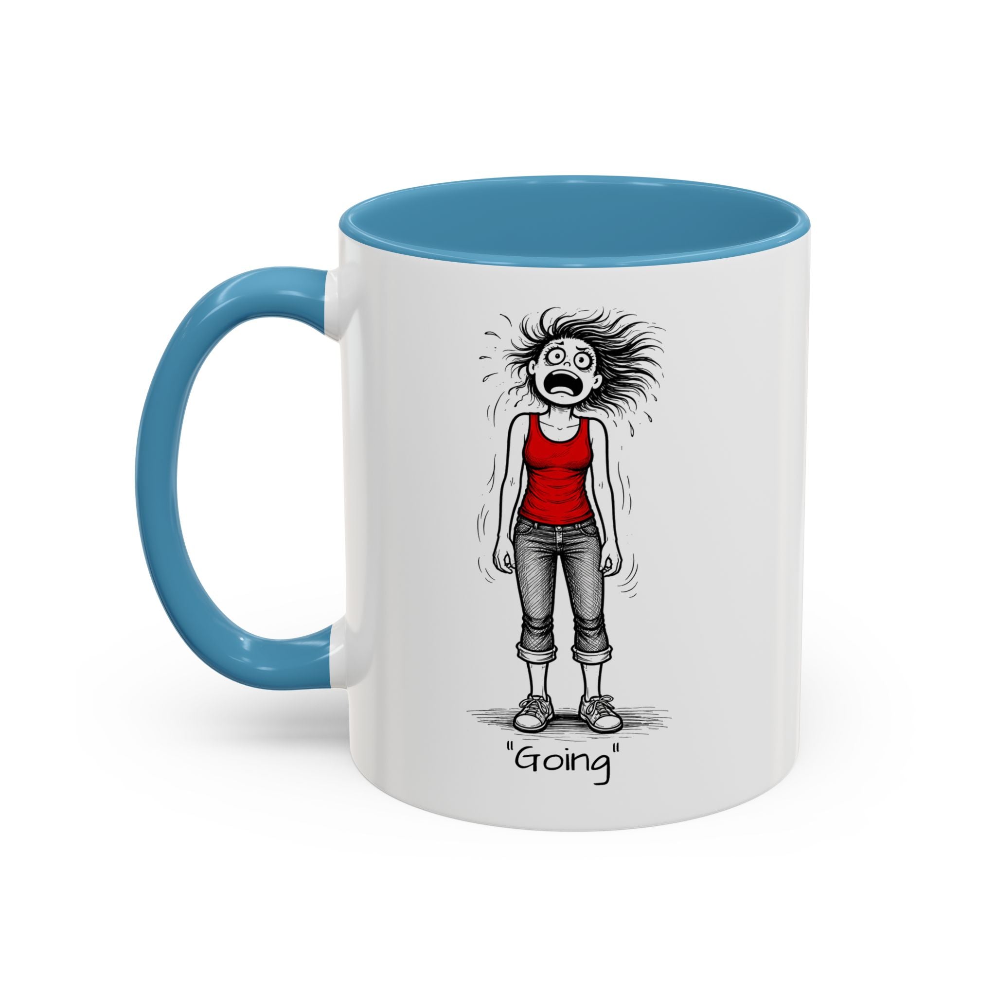 Menopausal Madness "Going-Gone" Coffee Mug — Humorous Menopausal Woman Coffee Mug USA