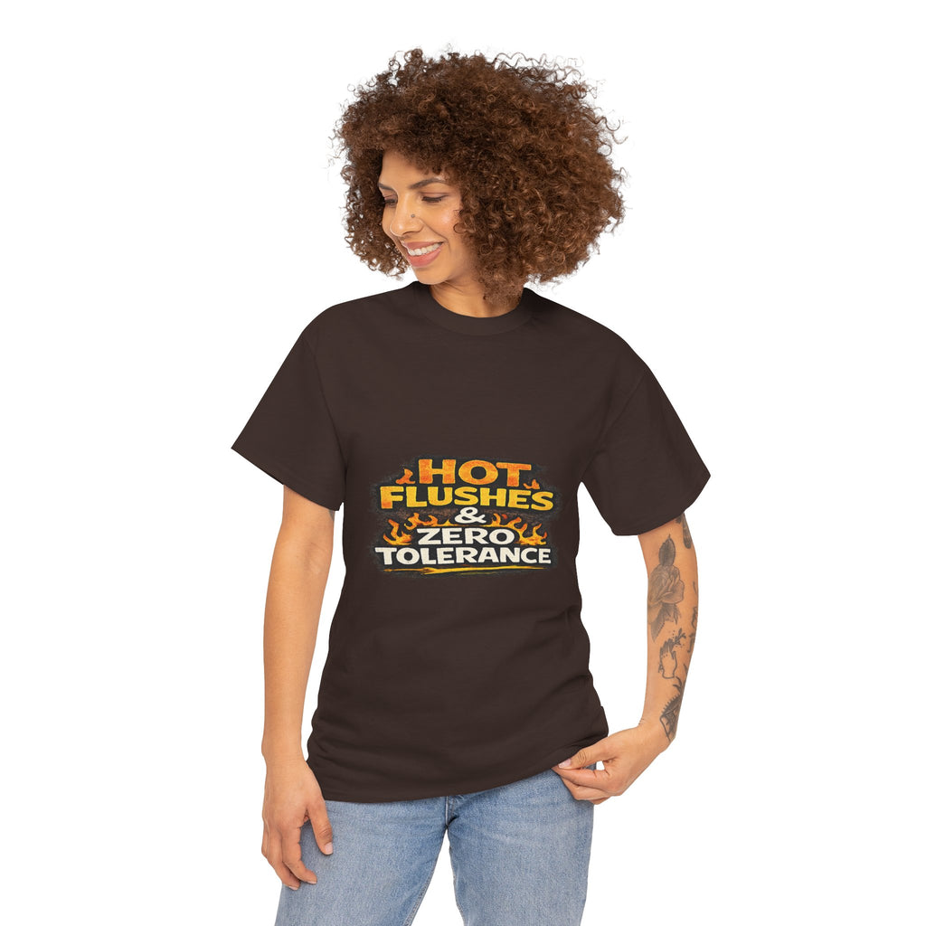 Hot Flushes & Zero Tolerance Tee