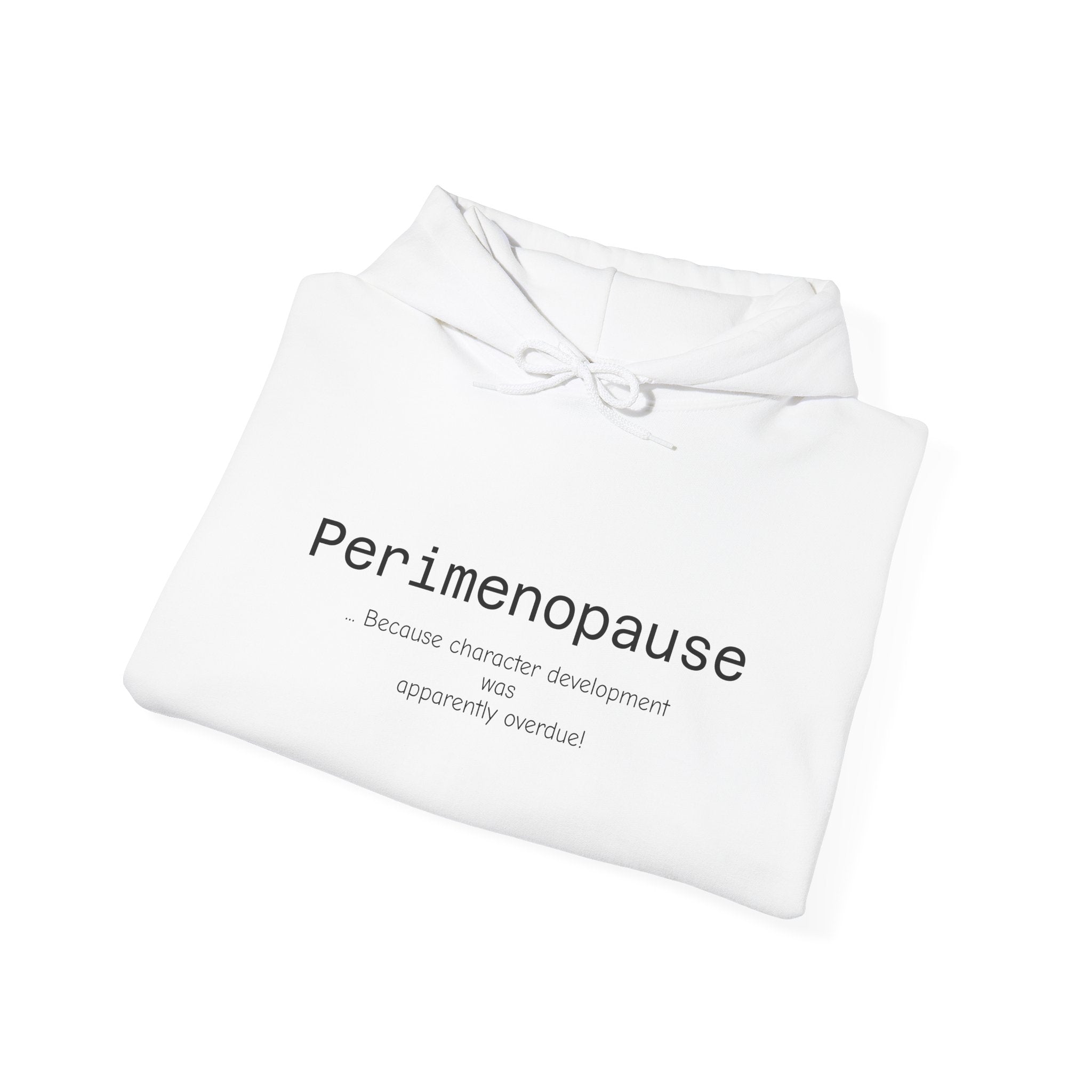 Perimenopause Hoodie — Minimalist Awareness Sweatshirt for Women
