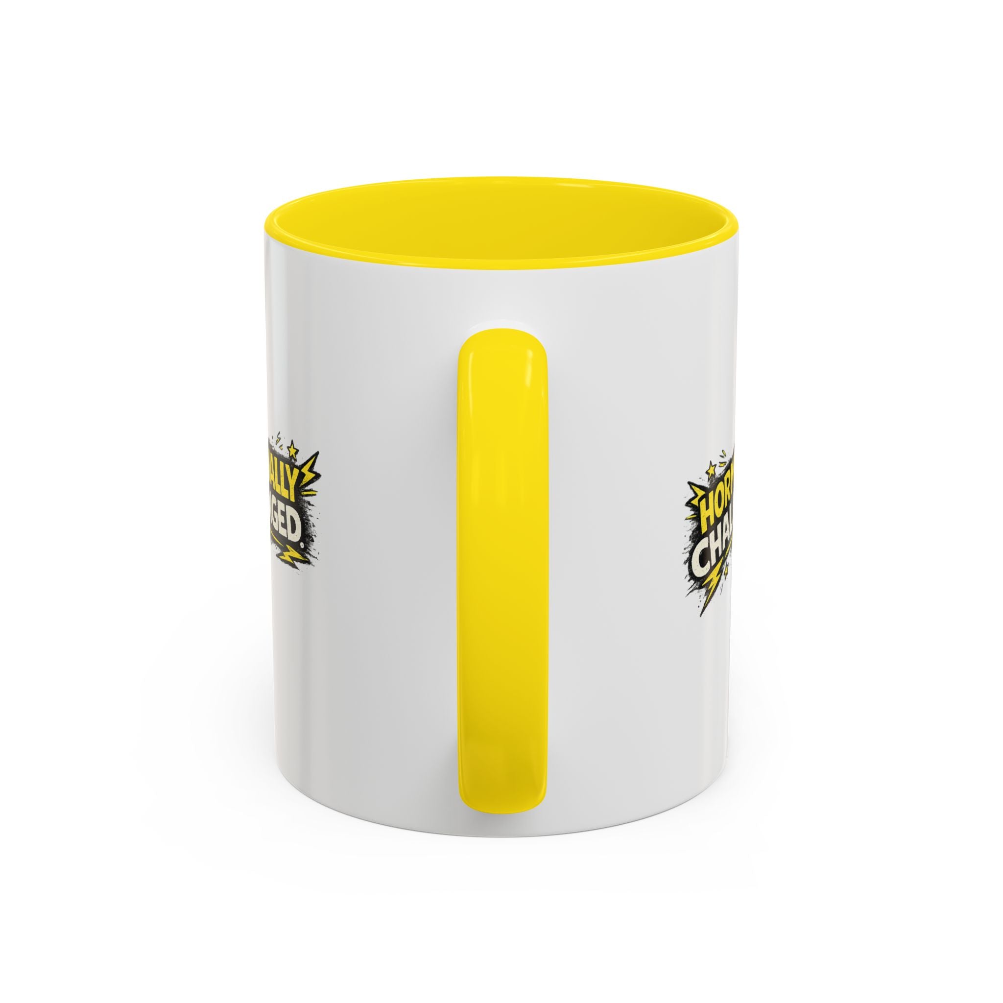 "Hormonally challenged" Coffee Mug  Accent Ceramic Mug (11oz)