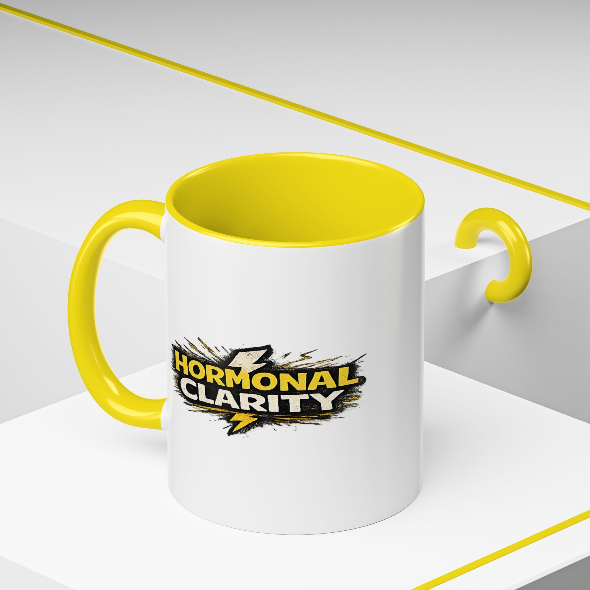 "Hormonal clarity" Coffee Mug  Accent Ceramic Mug (11oz)